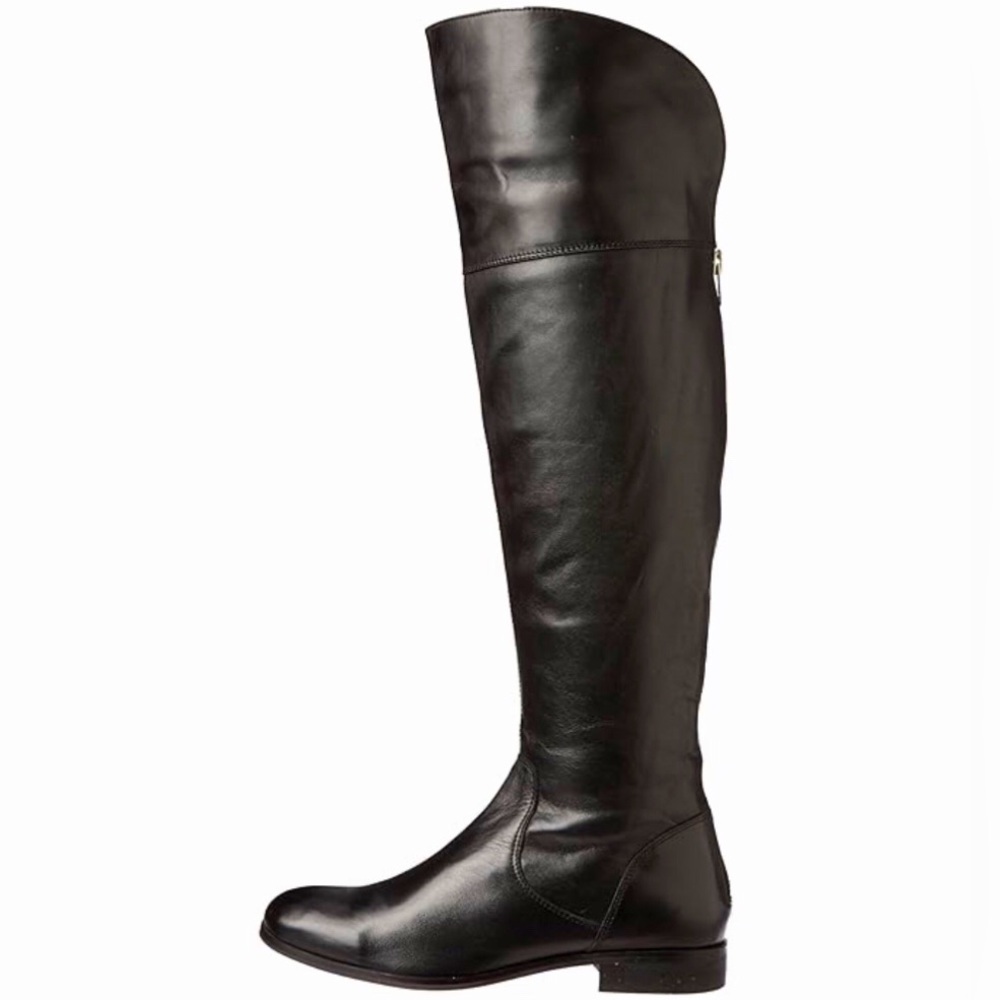Luichiny Peg Gee Cow IMP Leather Over the Knee Riding  Black Boots